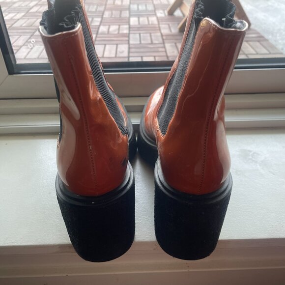 Ankle Boots - Cognac/Rust Orange - Picture 1 of 3